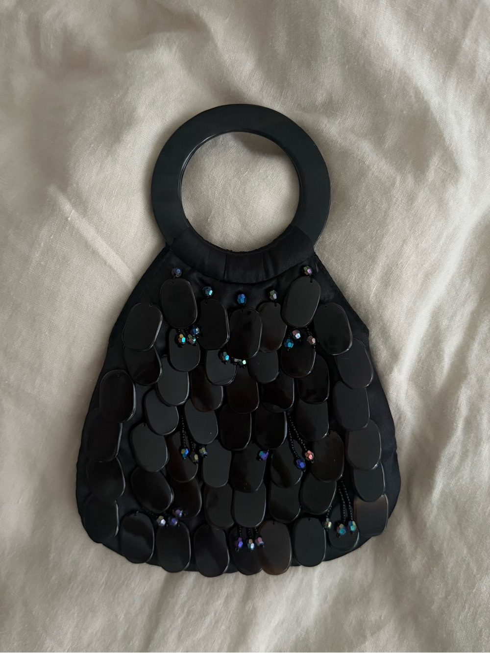 Black Beaced Evening Bag